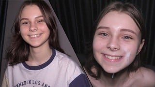 Черт прекрасную девушку в сексуальном мягком мехе